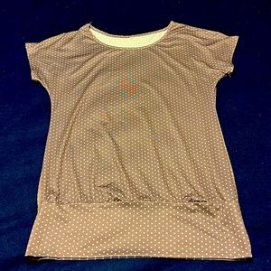 NWOT Silky polka dot blouse